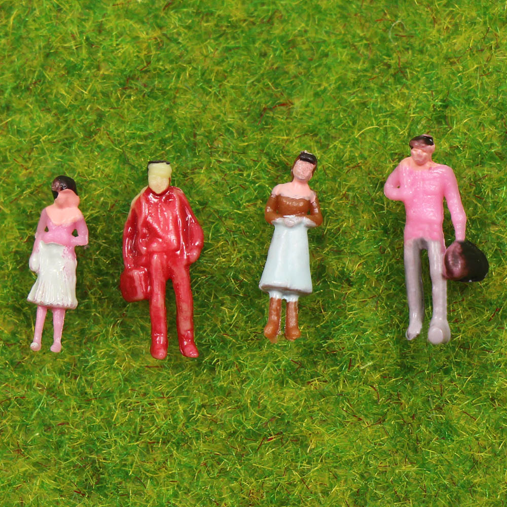 P150 100pcs N Scale 1:160 Painted Figures Standing/Sitting