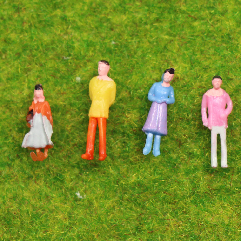 P150 100pcs N Scale 1:160 Painted Figures Standing/Sitting