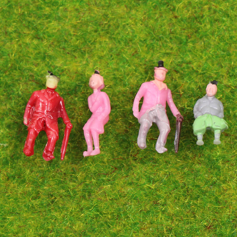 P150 100pcs N Scale 1:160 Painted Figures Standing/Sitting
