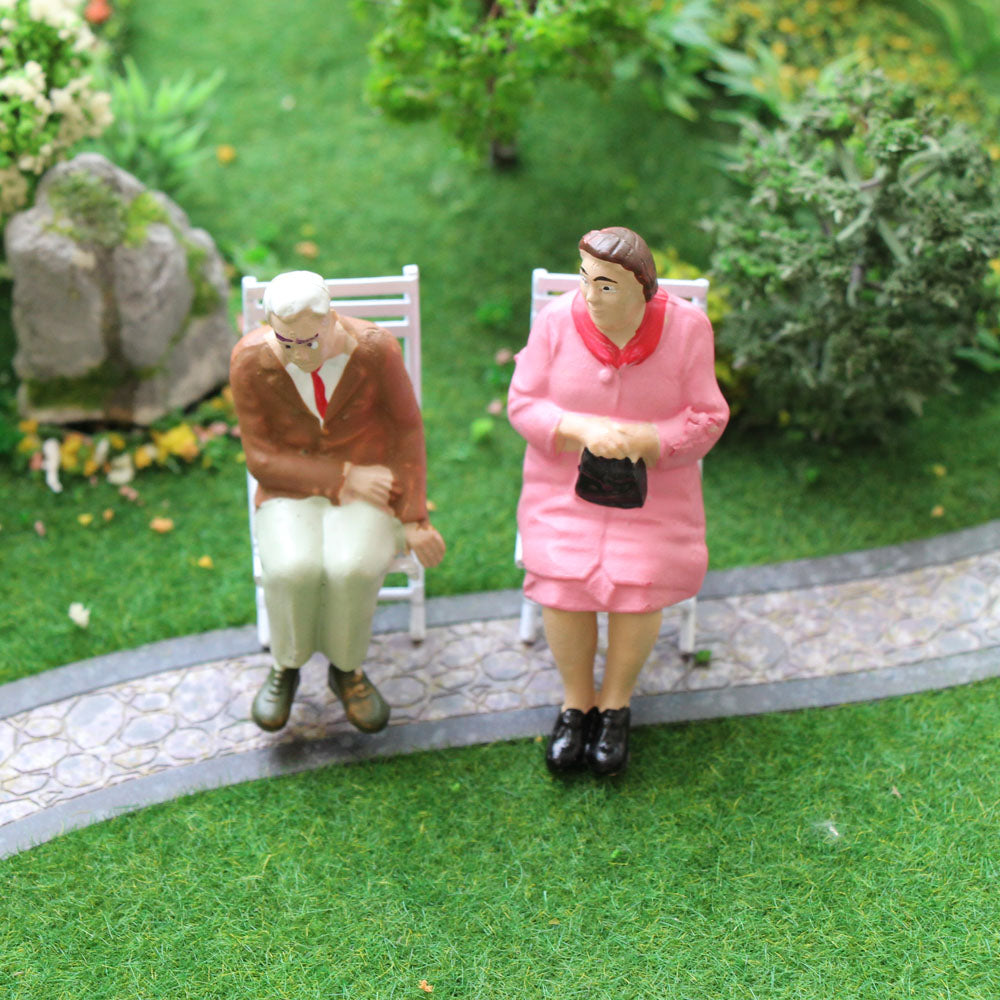 P2511 6pcs G scale 1:25 All Seated Painted Figures