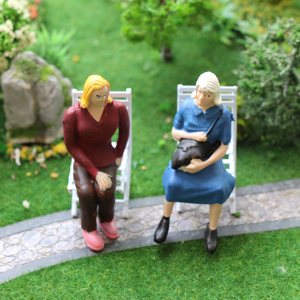 P2511 6pcs G scale 1:25 All Seated Painted Figures