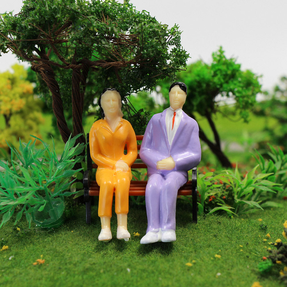 P2526 50pcs G scale 1:25 Painted Sitting Figures 4 Poses