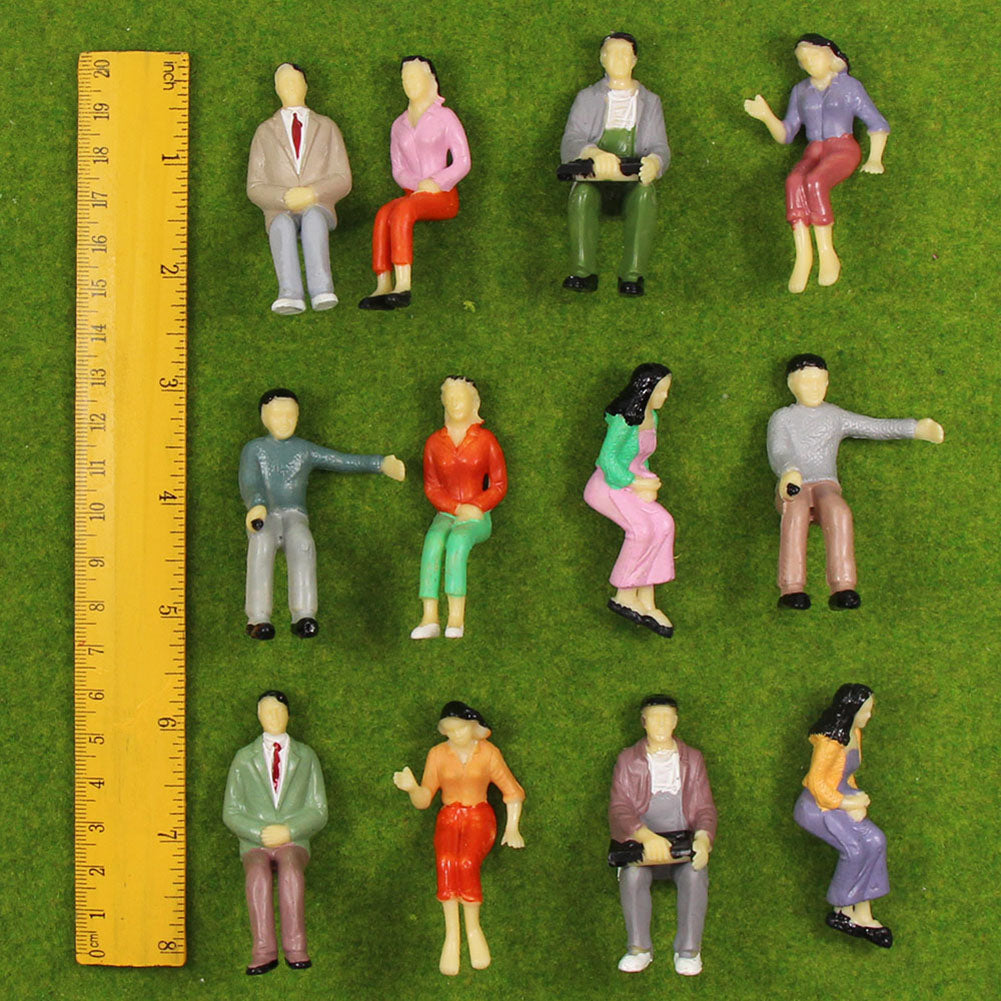 P25S 12pcs G Scale 1:25 Sitting Figures People