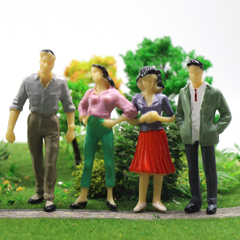 P25 12pcs G Scale 1:25 Painted Figures Standing Seated