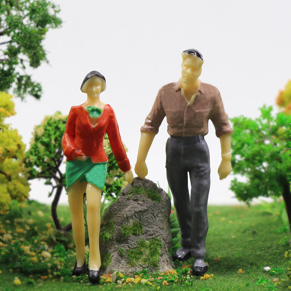 P25 12pcs G Scale 1:25 Painted Figures Standing Seated