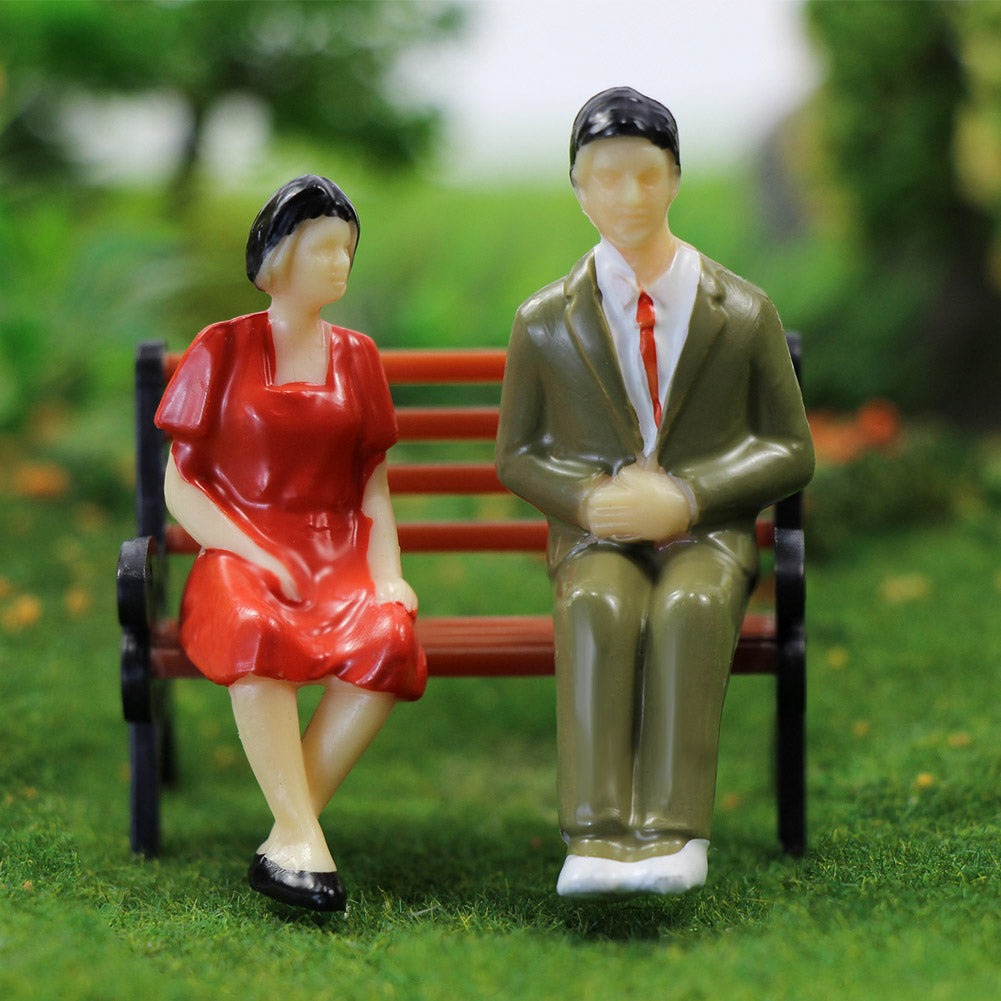 P3002 48pcs G Scale 1:30 Painted Sitting Figures