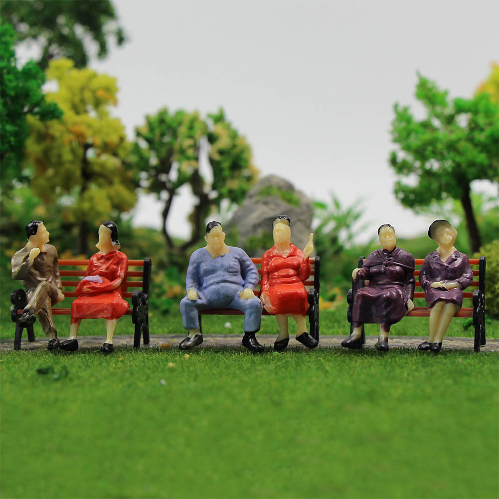 P4302 50pcs O Scale 1:43 All Seated Painted Figures