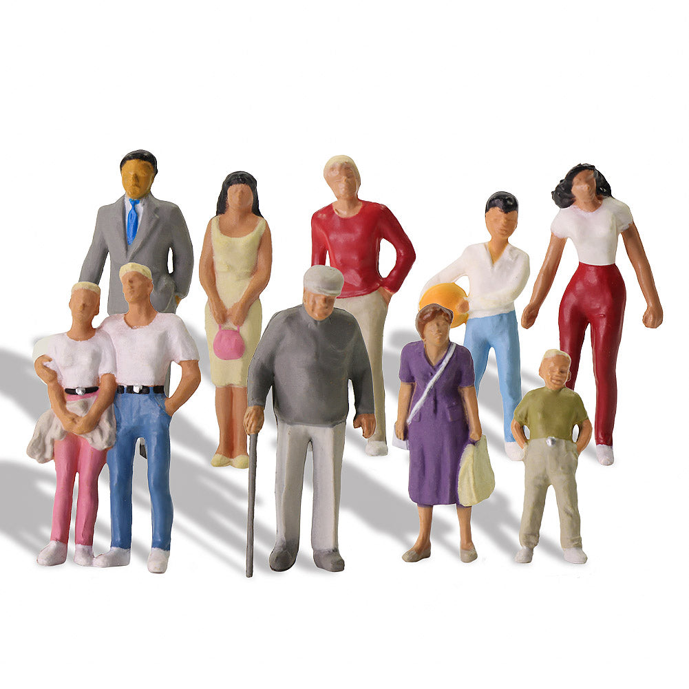 P4305 20pcs O Scale 1:43 Painted Standing Figures Passenger