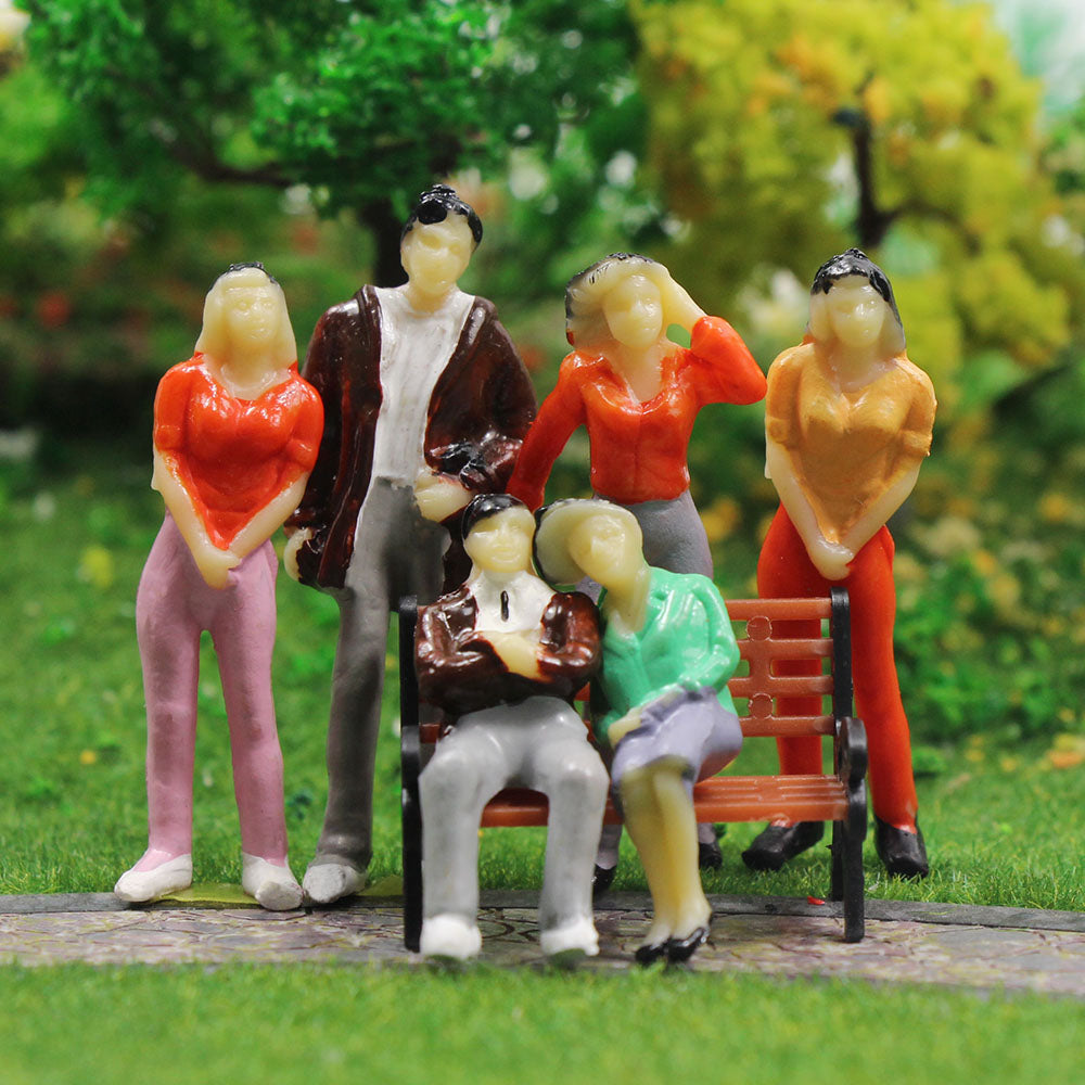P43 25pcs O Scale 1:43 Painted Figures People