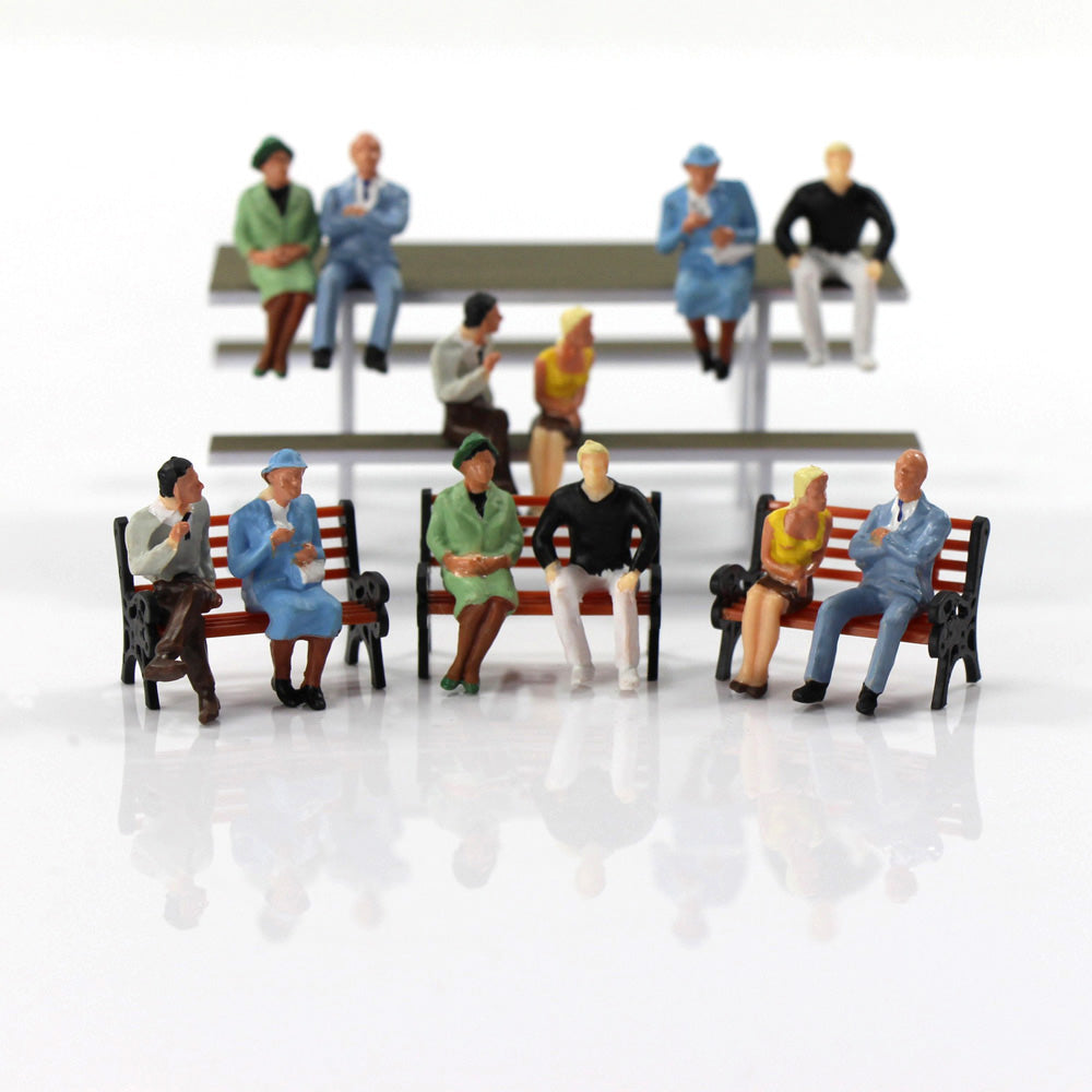 P4802 24pcs O Scale 1:50 Sitting Figures People