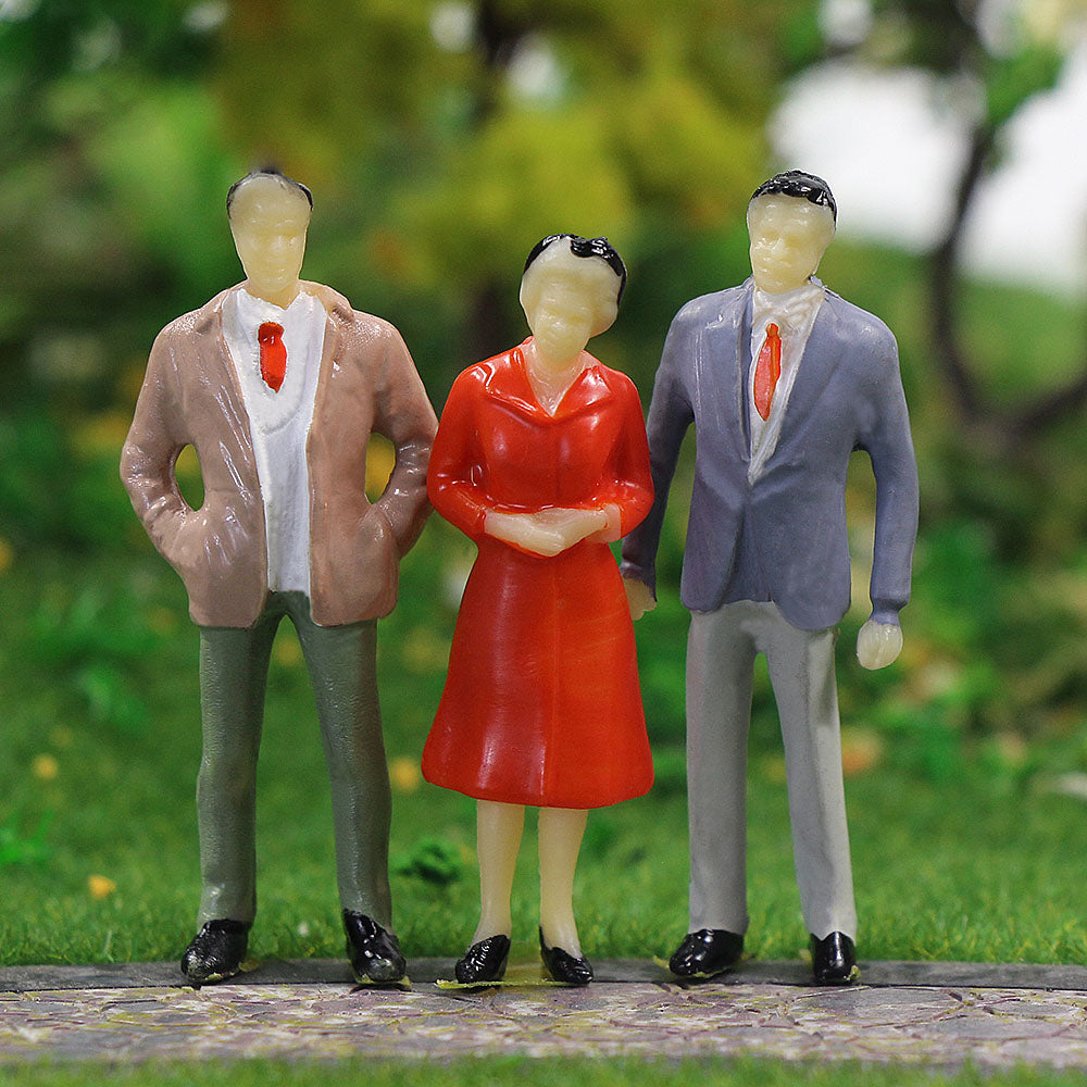 P50 50pcs O Scale 1:50 Sitting Standing Painted Figures People