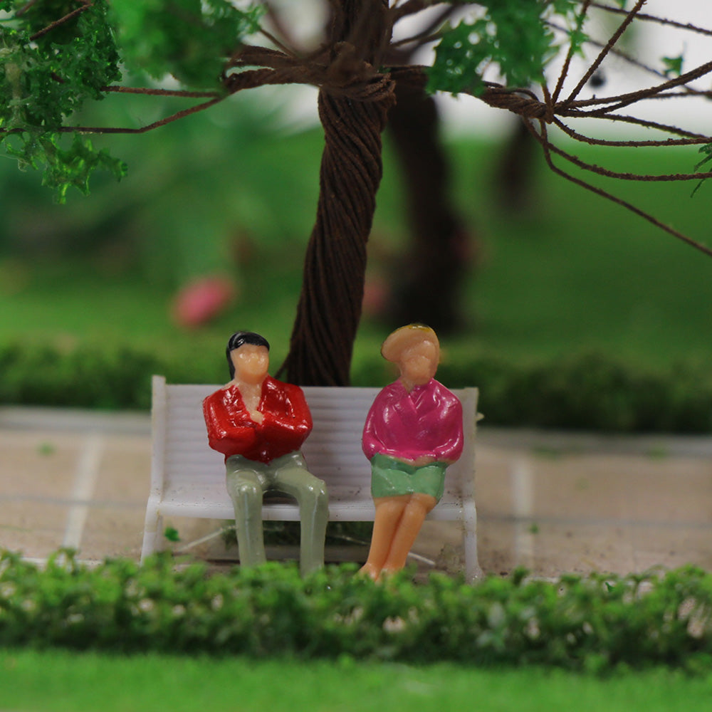 P75W 100pcs OO Scale 1:75 Painted Figures