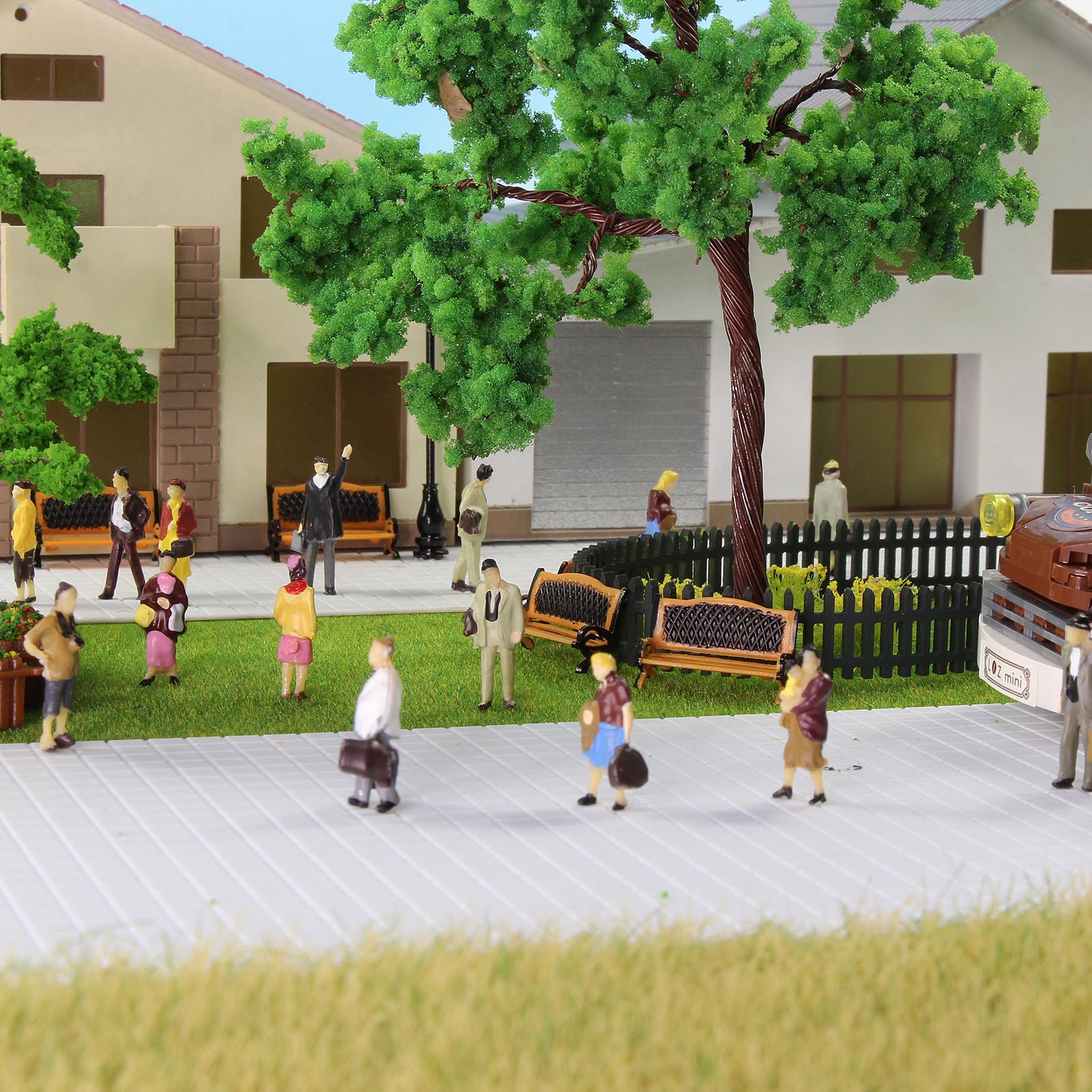 P8712 40pcs HO Scale 1:87 Standing Model Figure