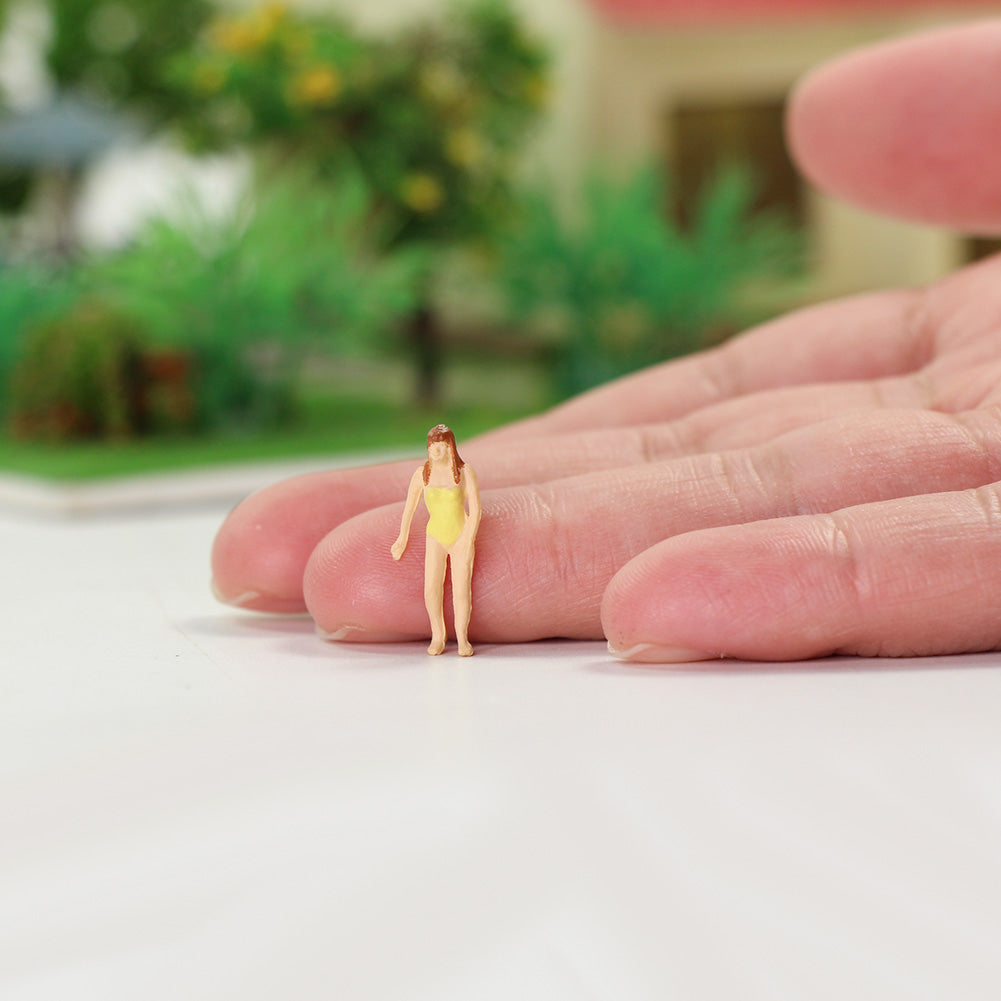 P8718 40pcs HO Scale 1:87 Model Swimming Figures