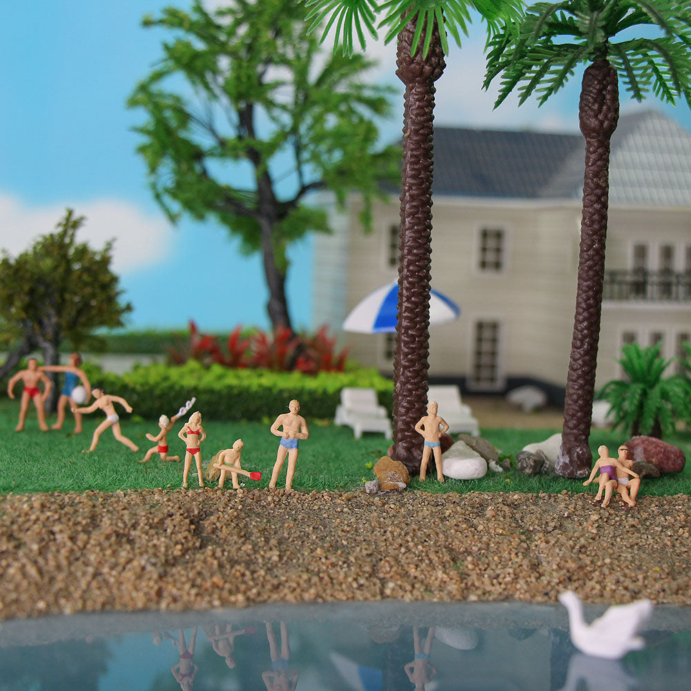 P8718 40pcs HO Scale 1:87 Model Swimming Figures