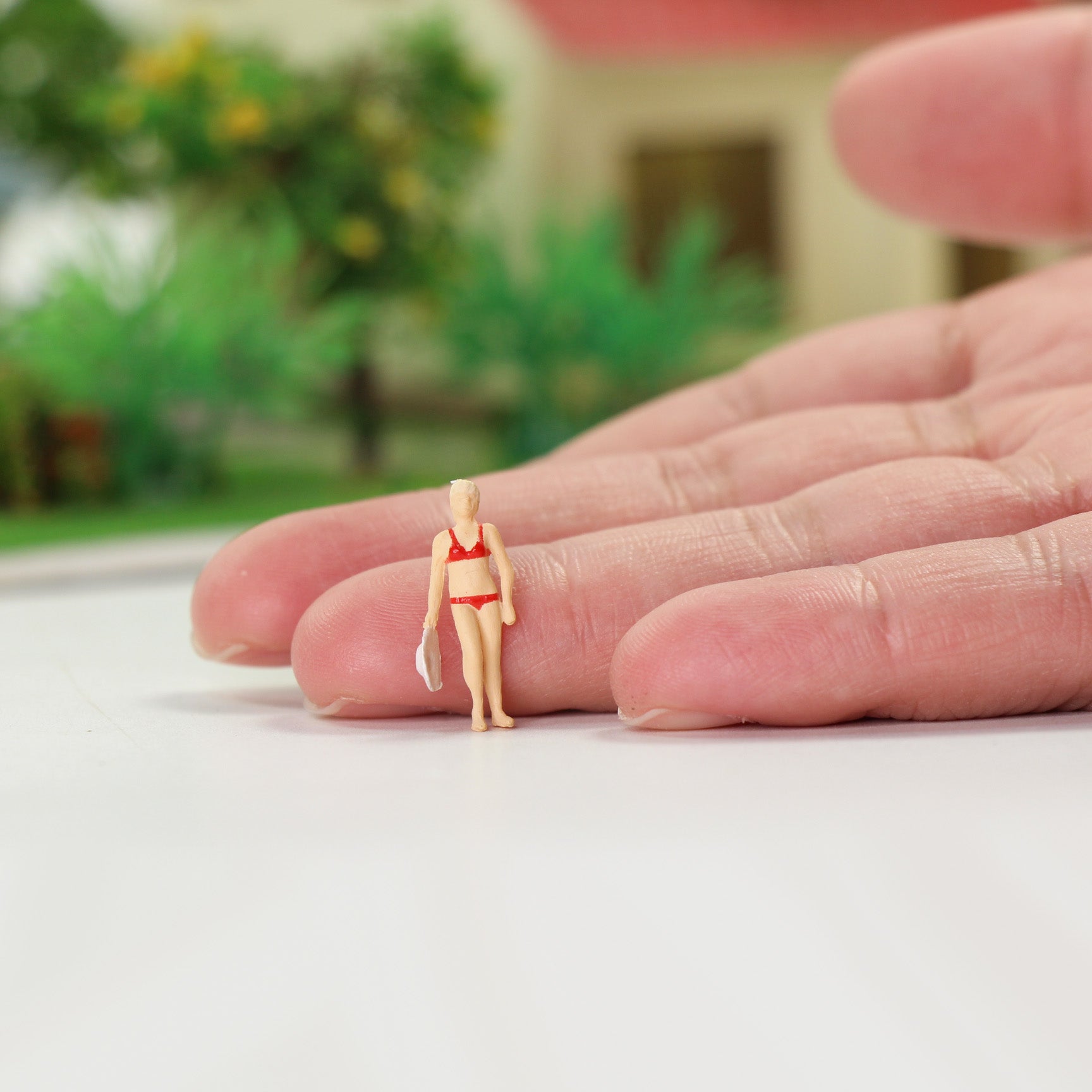 P8719 40pcs HO Scale 1:87 Model Swimming Figures