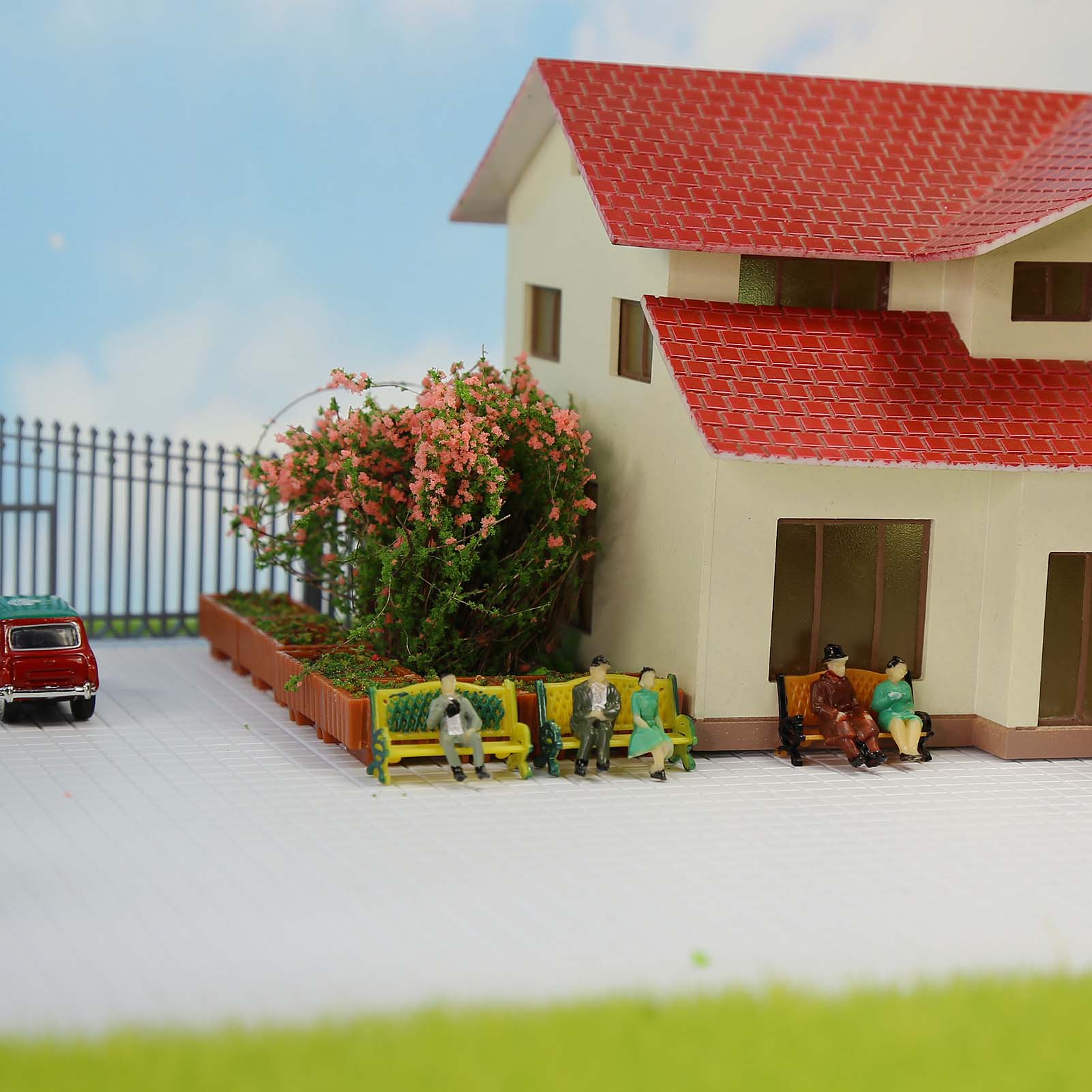 P87S 60pcs HO Scale 1:87 Model Seated People