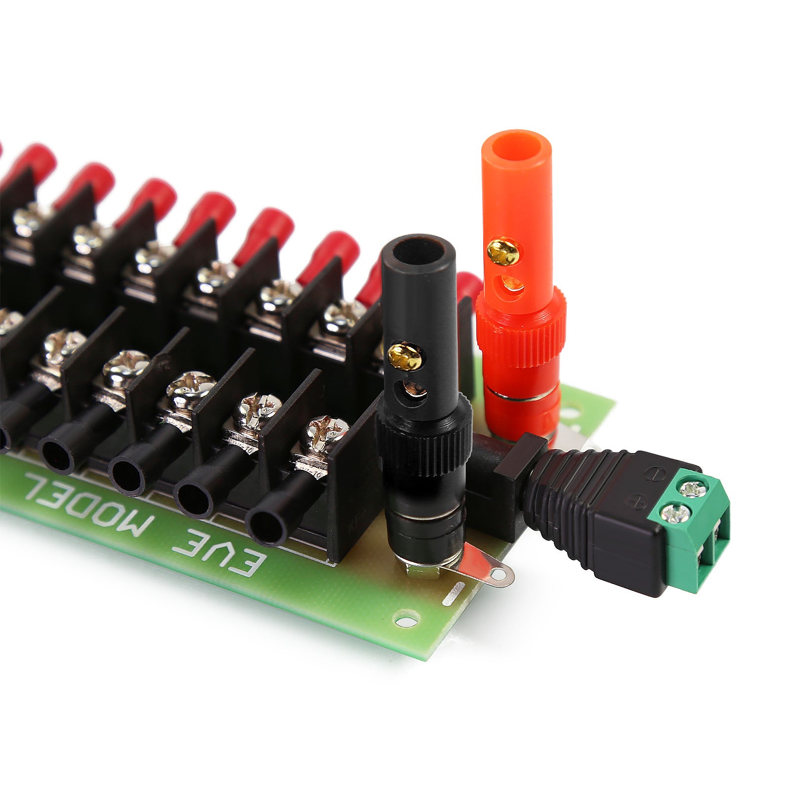 PCB005 1 Set Power Distribution Board 3 Inputs 2 x 10 Outputs for DC AC Voltage