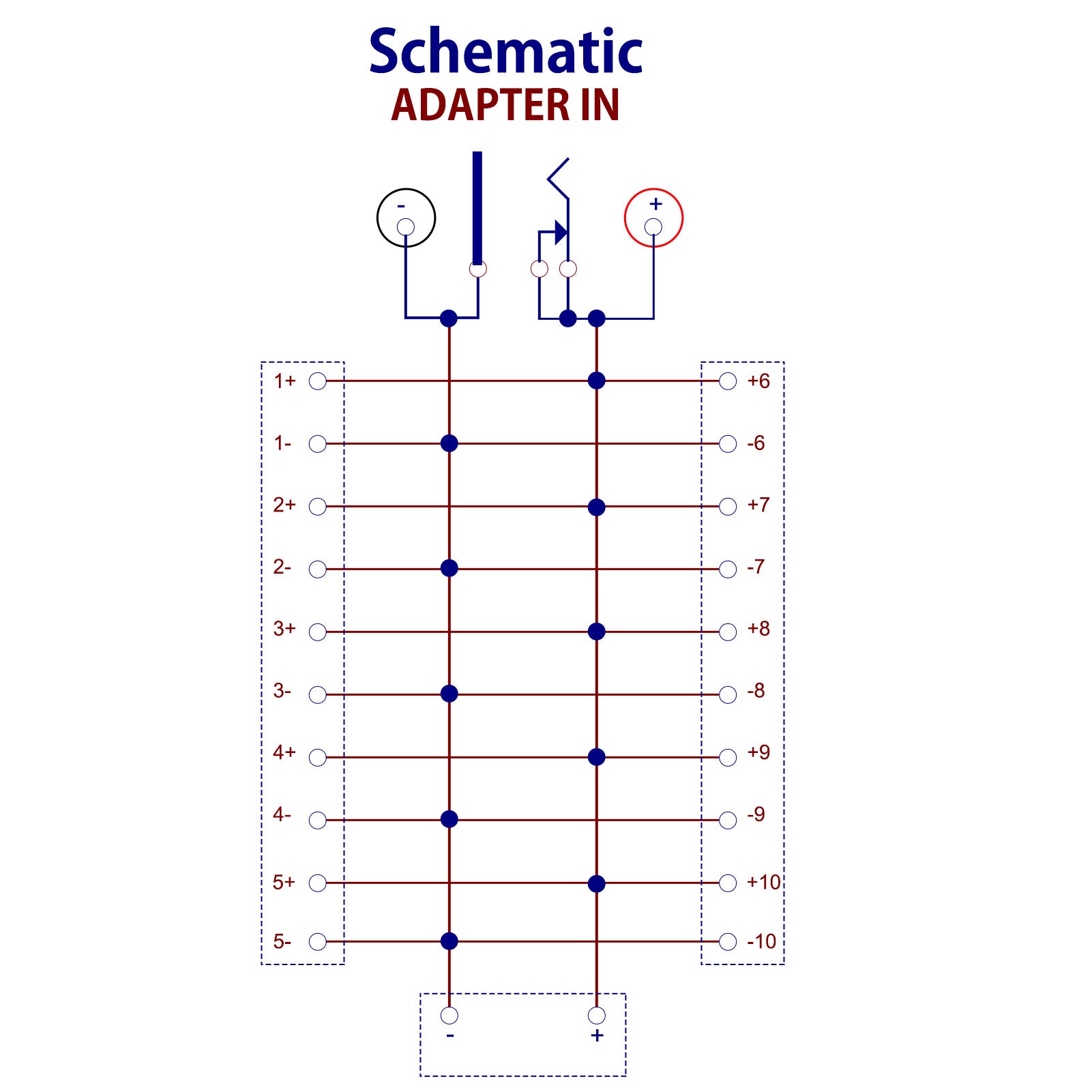 PCB015 1 Unit Distribution Module 20A Power Distributor 3 Inputs 2X10 Outputs AC DC