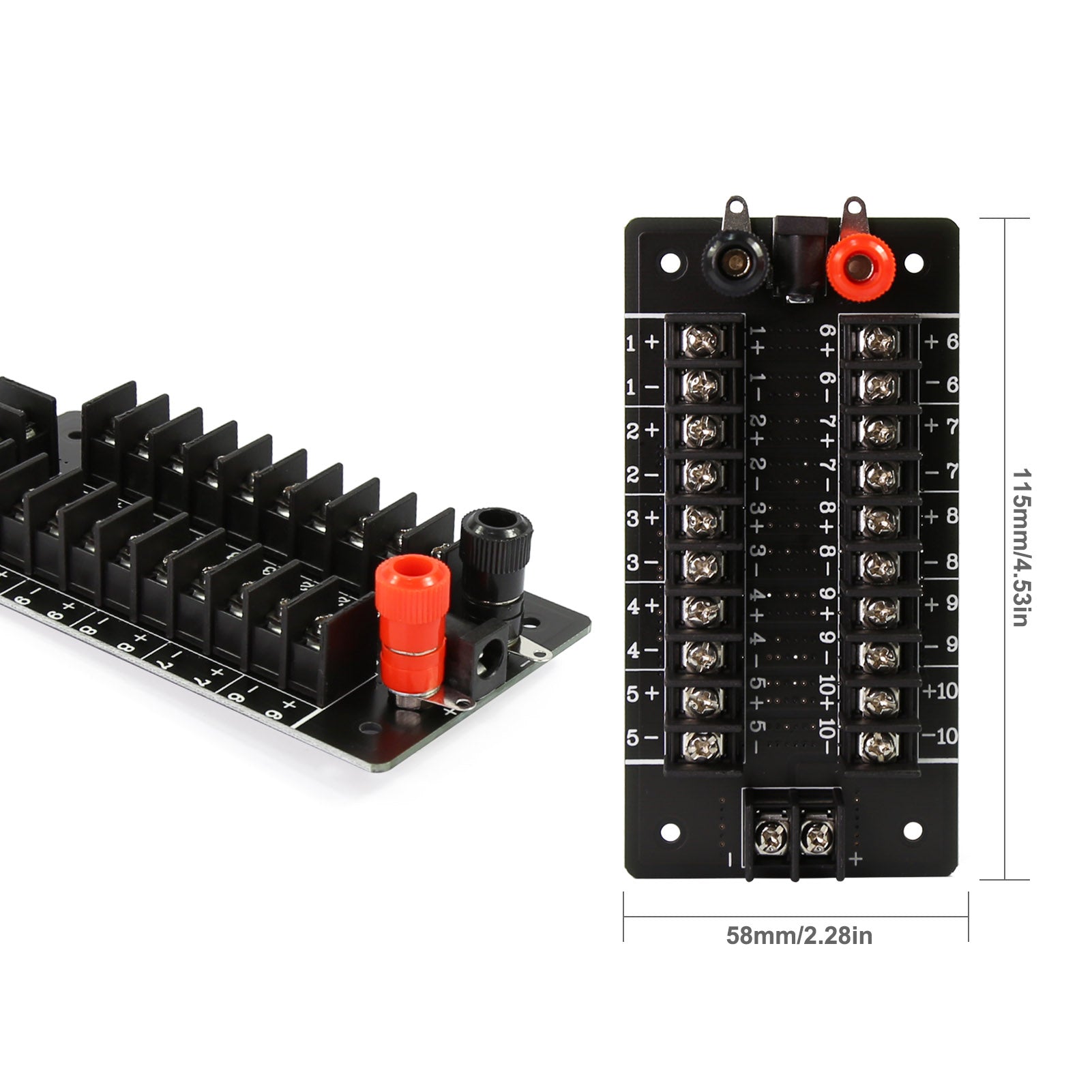 PCB015 1 Unit Distribution Module 20A Power Distributor 3 Inputs 2X10 Outputs AC DC