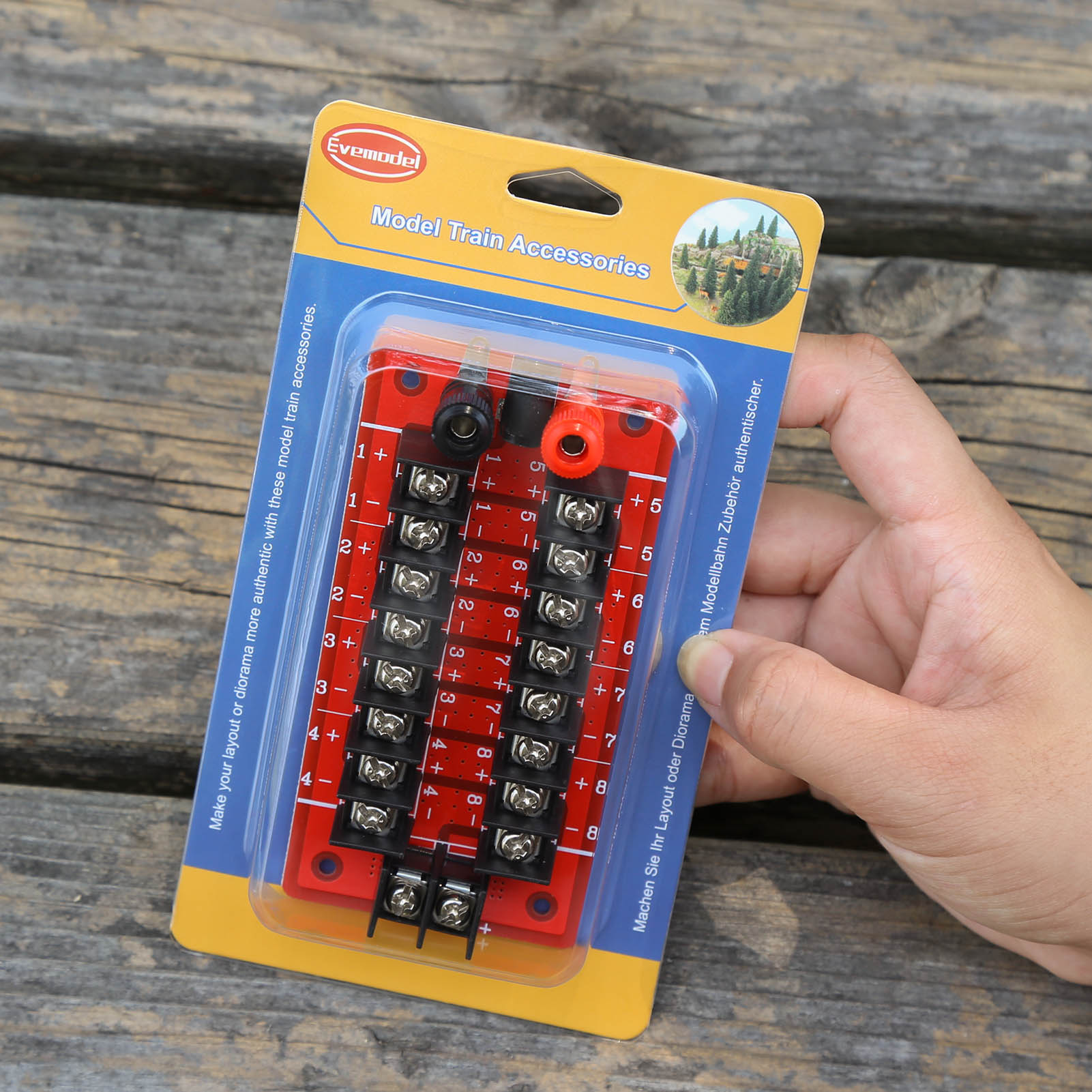 PCB016 1 Unit Distribution Module 20A Power Distributor 3 Inputs 8 Pairs Outputs AC DC