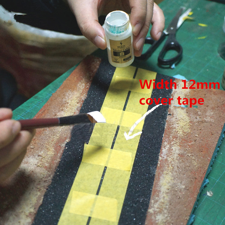 PJ13 2pcs 5*60cm Asphalt Road Sticker Road DIY