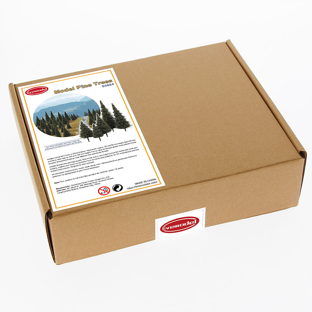 S0810 20pcs OO Scale Model Pine Trees 10cm