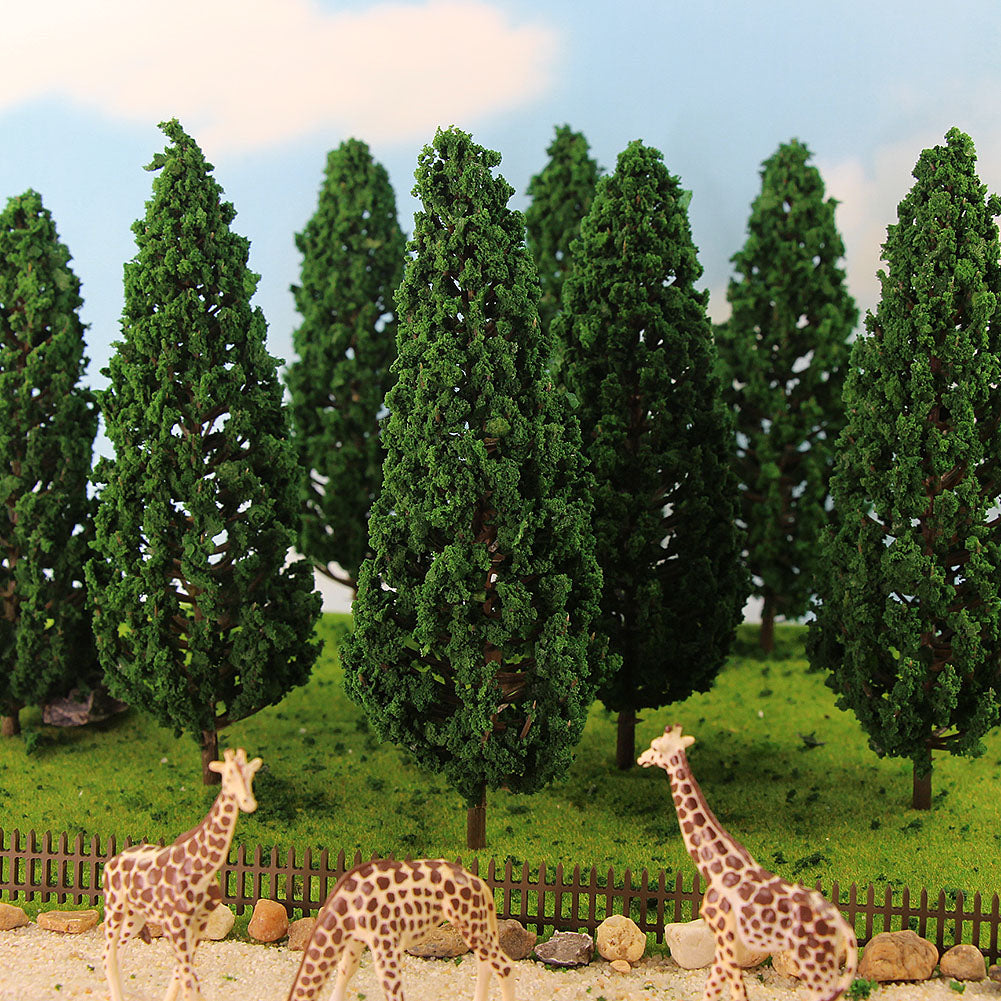 S16060 10pcs O/G Scale 1:25 Model Pine Trees