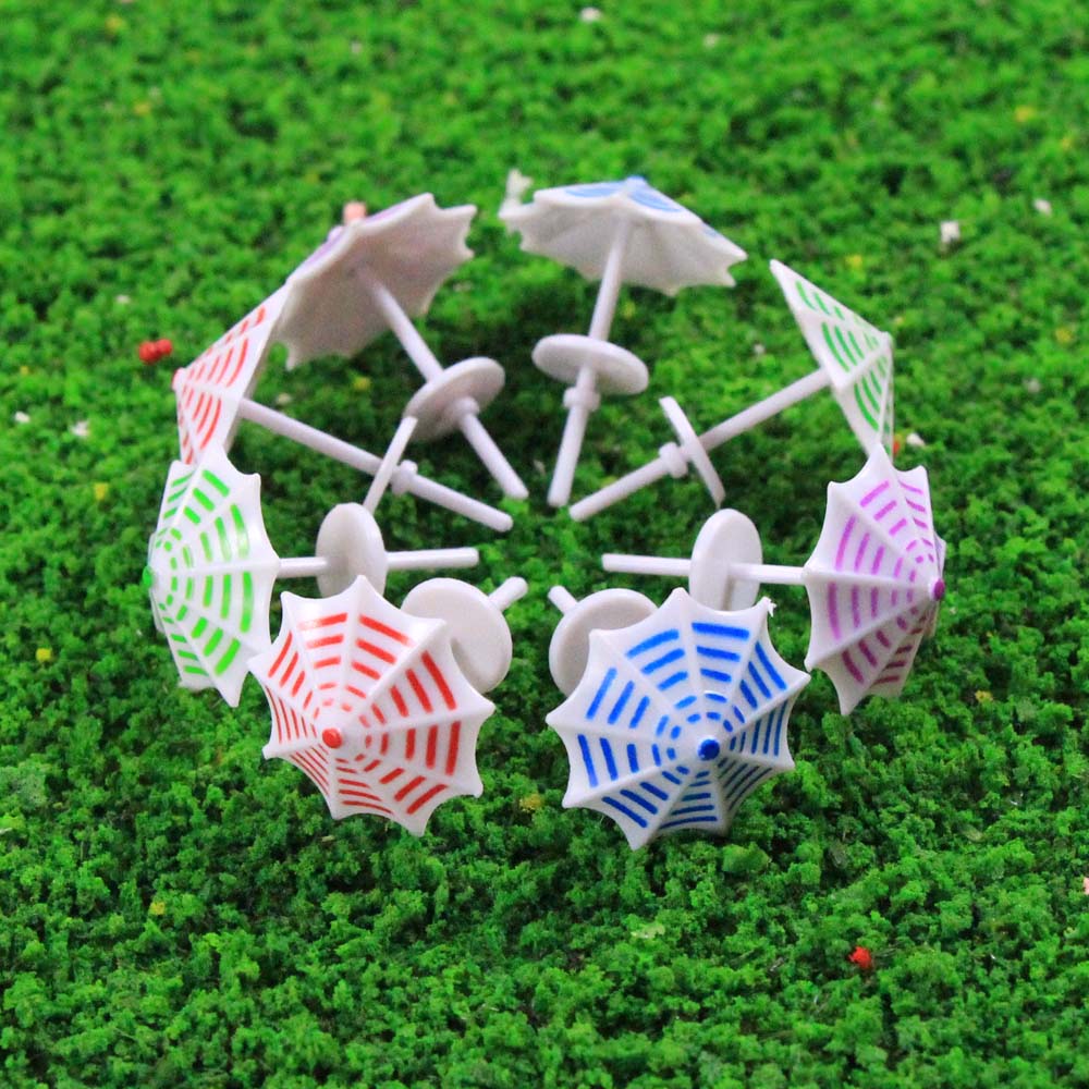 TYS13150 16pcs N Scale 1:150 Model Sun Umbrella Parasol