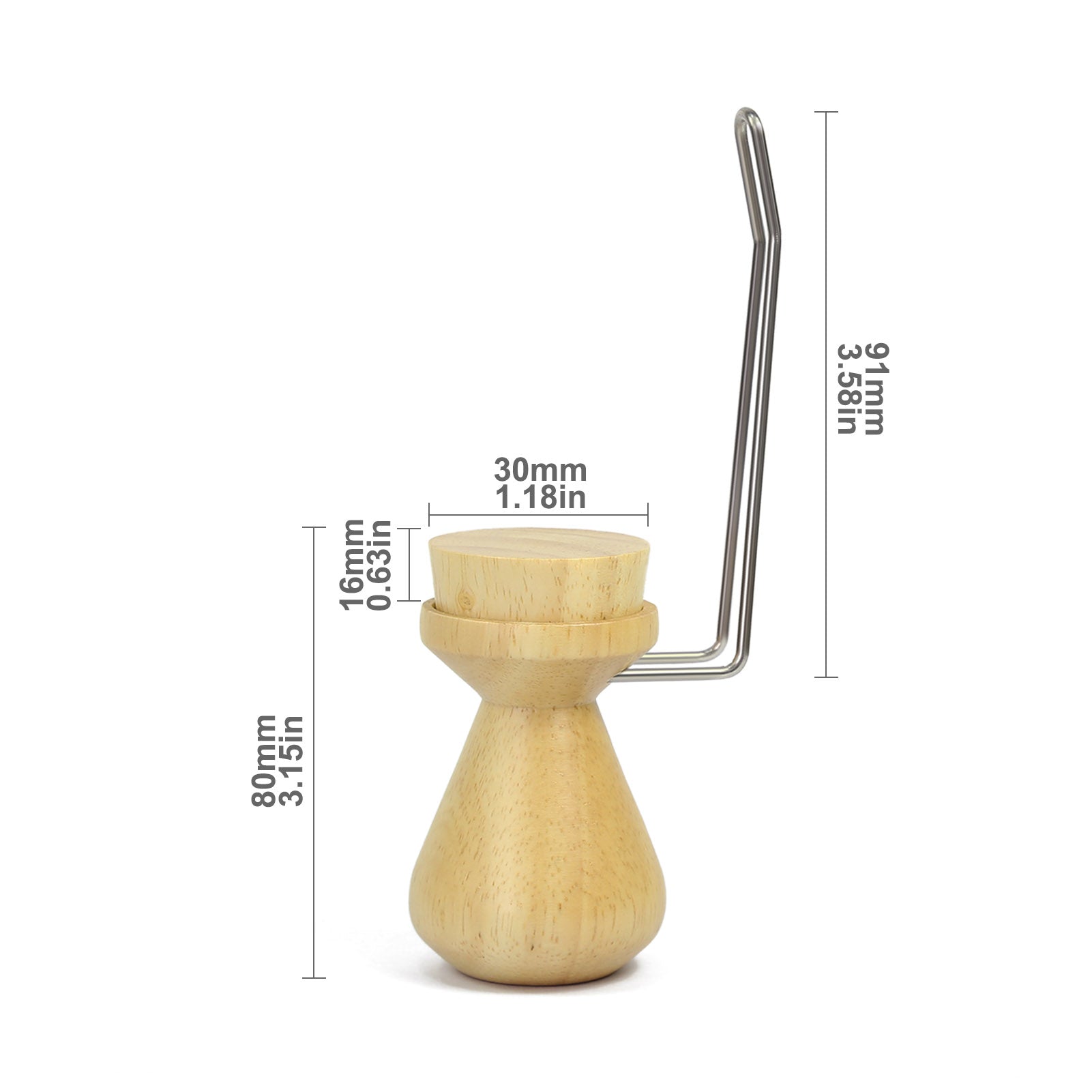 WH02 Wooden Magnet Painting Handle with Bases Coloring Wargame