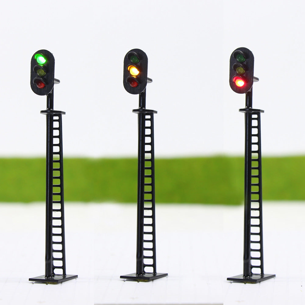 JTD02 5pcs OO Scale 1:76 Traffic Light Block Signals 12V LED