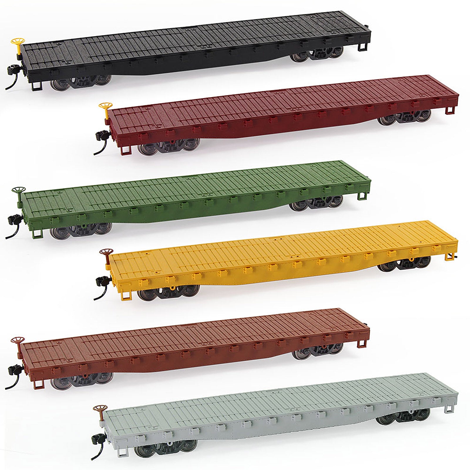 C8741 1pc HO Scale 1:87 52ft Flat Car Flatbed