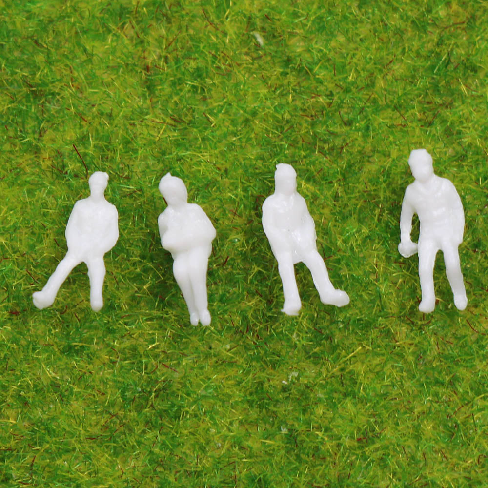 P200B 200pcs Z Scale 1:200 Model Trains White Figures Z Gauge