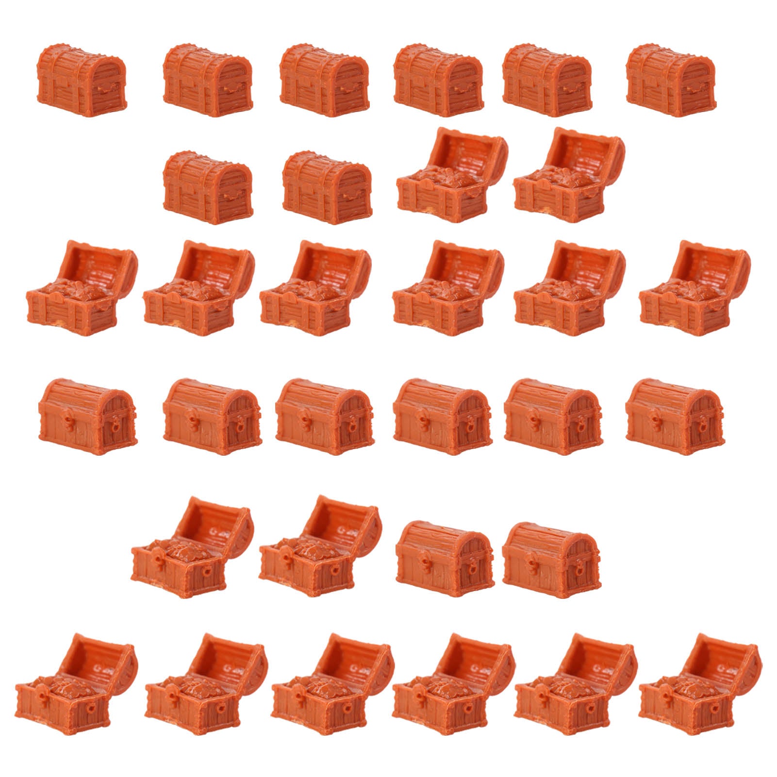 BX0102 32pcs Miniature Jewelry Box Micro Treasure Chest for Doll House Pirate Adventure Game