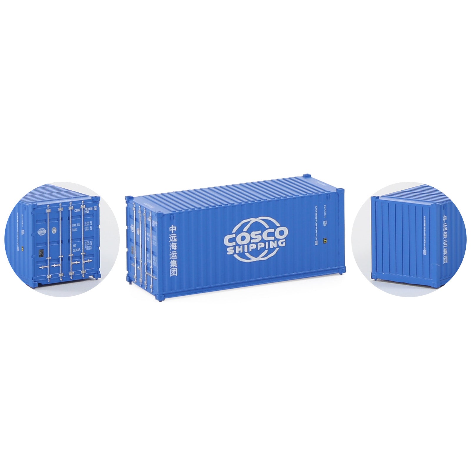 C15007 3pcs N Scale 1:160 20ft Shipping Container