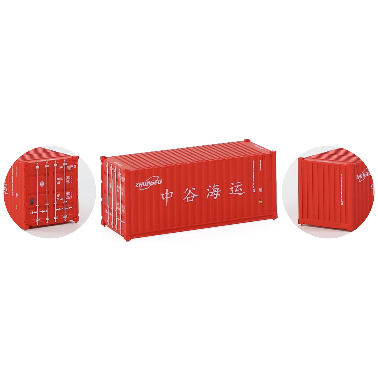 C15007 3pcs N Scale 1:160 20ft Shipping Container