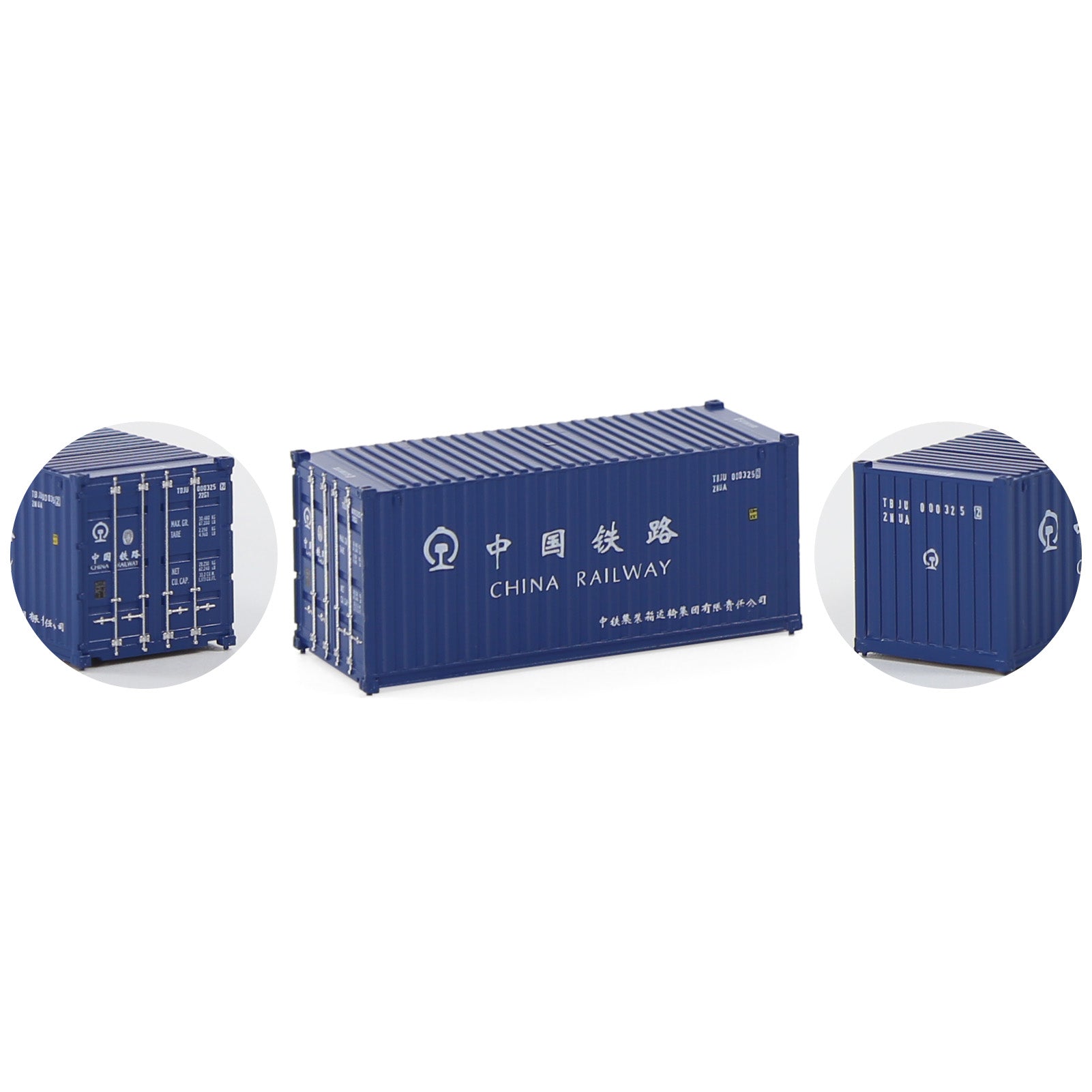 C15007 3pcs N Scale 1:160 20ft Shipping Container