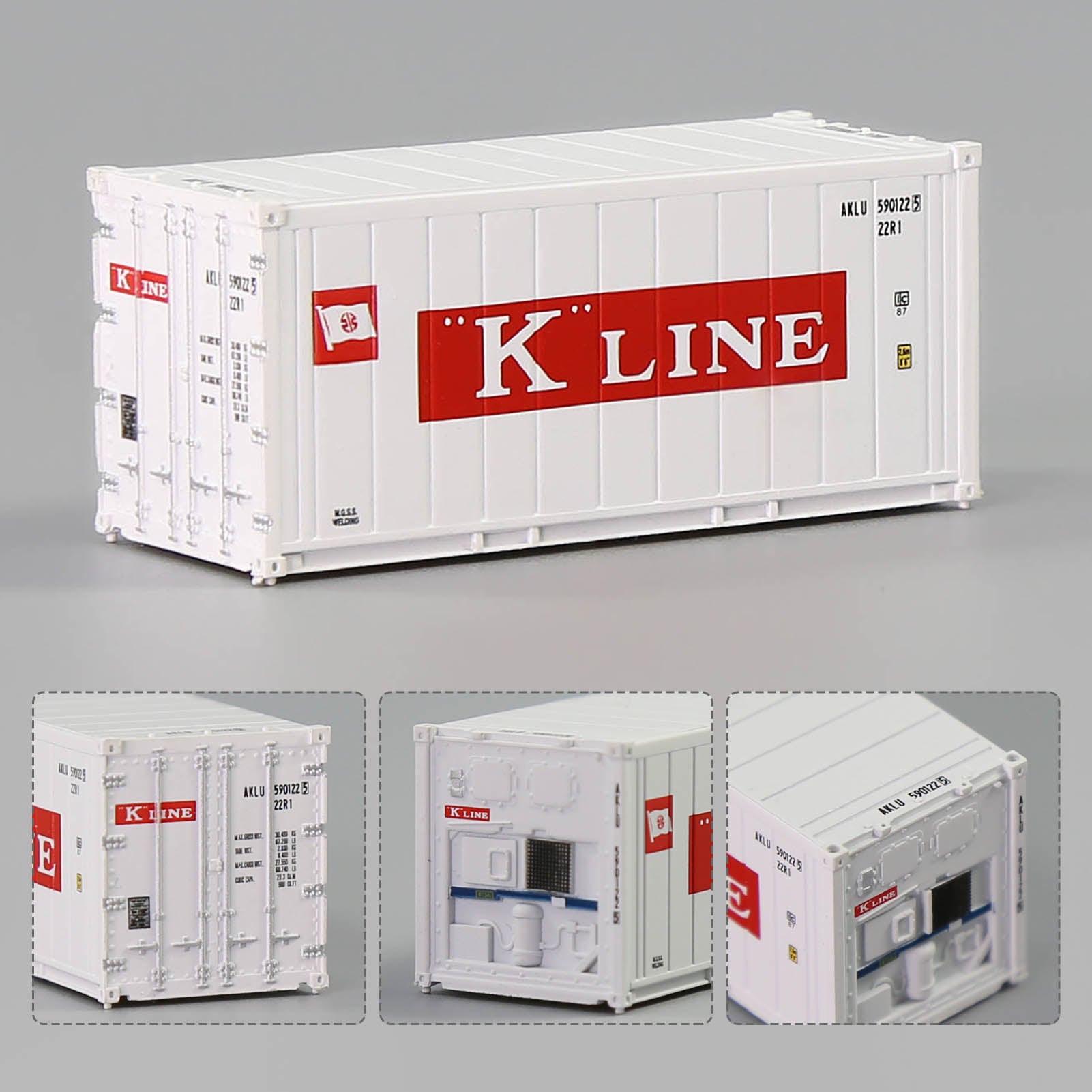 C15011 1pc N Scale 1:160 20ft Hi-Cube Reefer Shipping Container