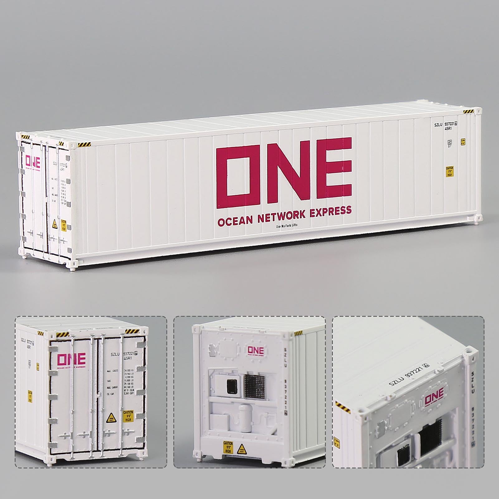 C15012 1pc N Scale 1:160 40ft Hi-Cube Reefer Shipping Container
