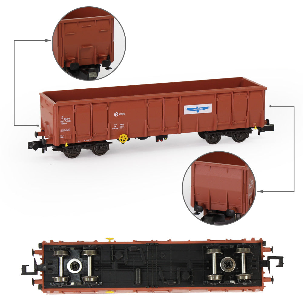 C15013 1pc N Scale 1:150 40ft High-side Gondola Car