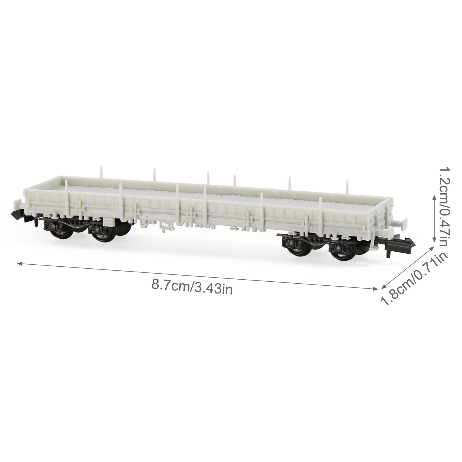 C15064JJ 1 Unit N Scale 1:160 Unassembled Unpainted 40' Low-side Car Model Wagon