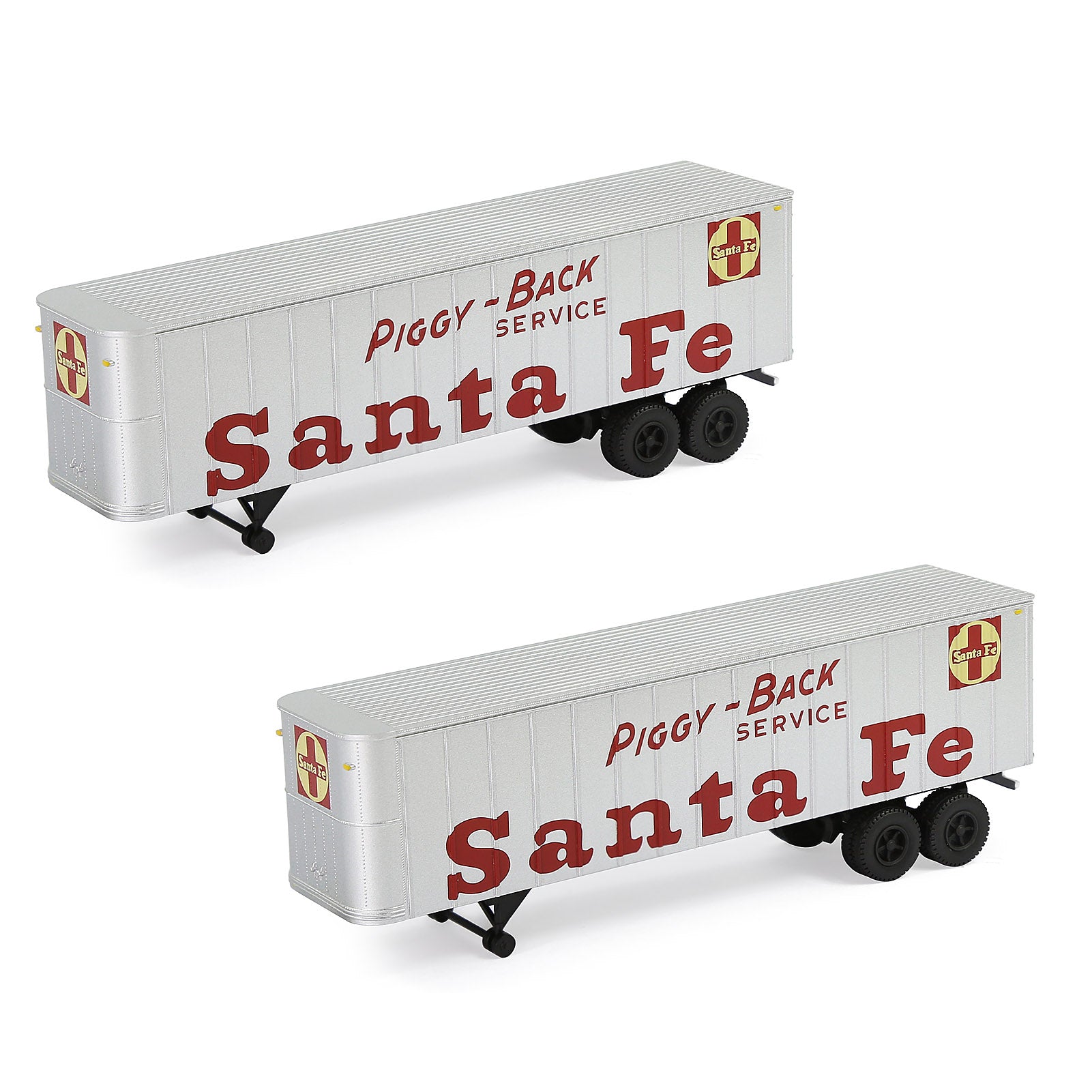 C15066 2 Pieces N Scale 1:160 Model Trailer for Railway Tractor