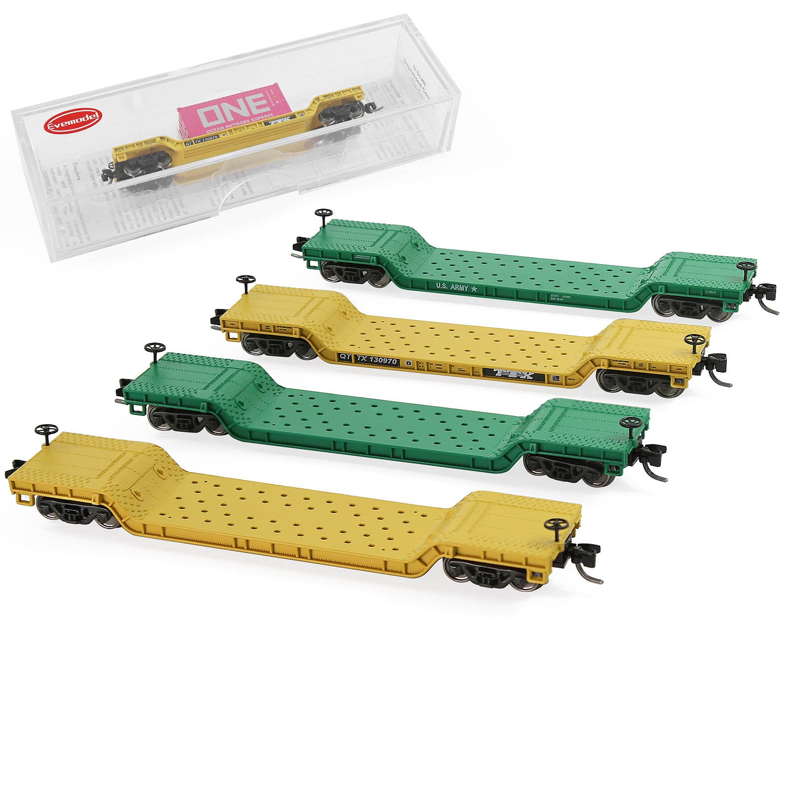 C15069 1 Unit N Scale 1:160 Depressed Center Flat Car Model Railway