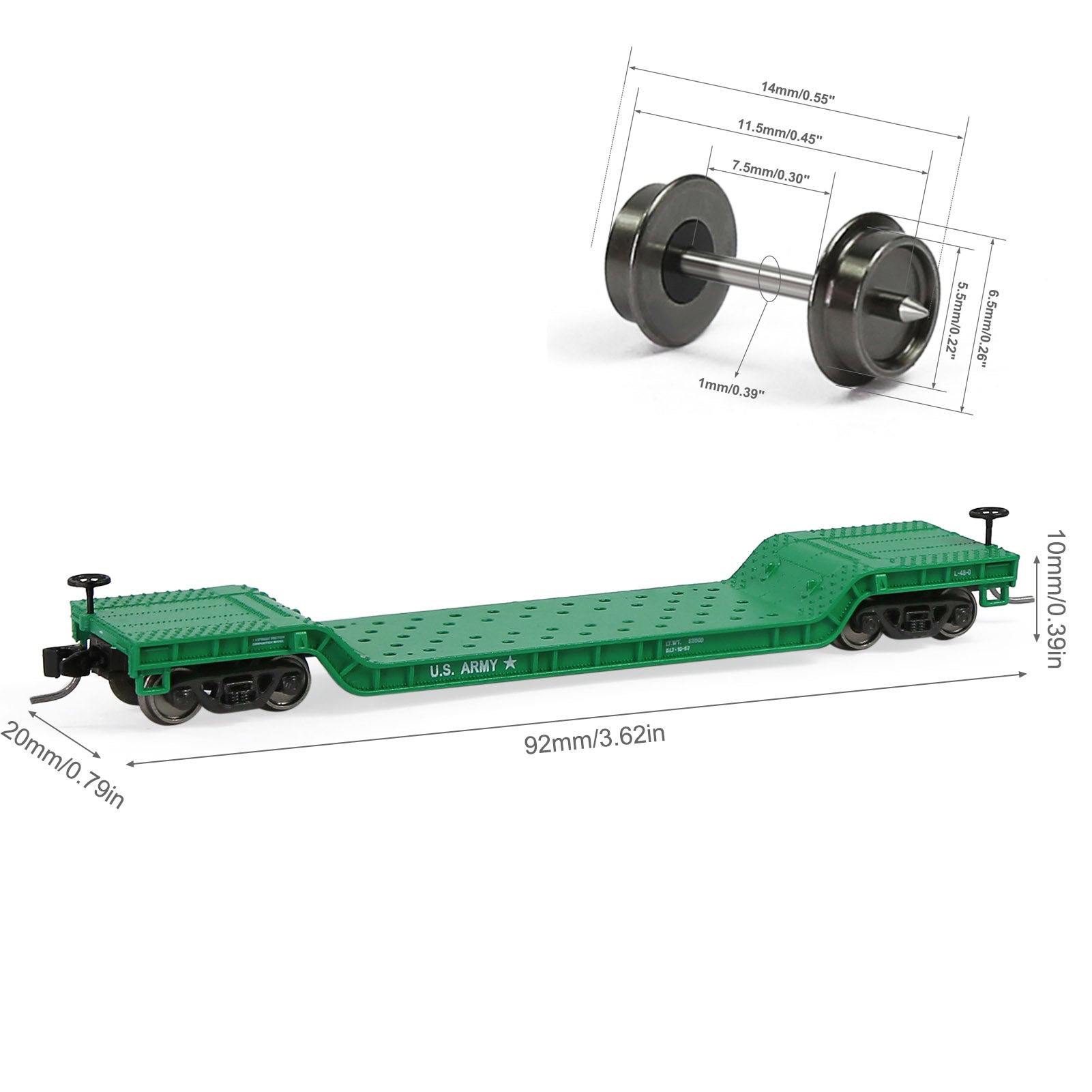 C15069 1 Unit N Scale 1:160 Depressed Center Flat Car Model Railway