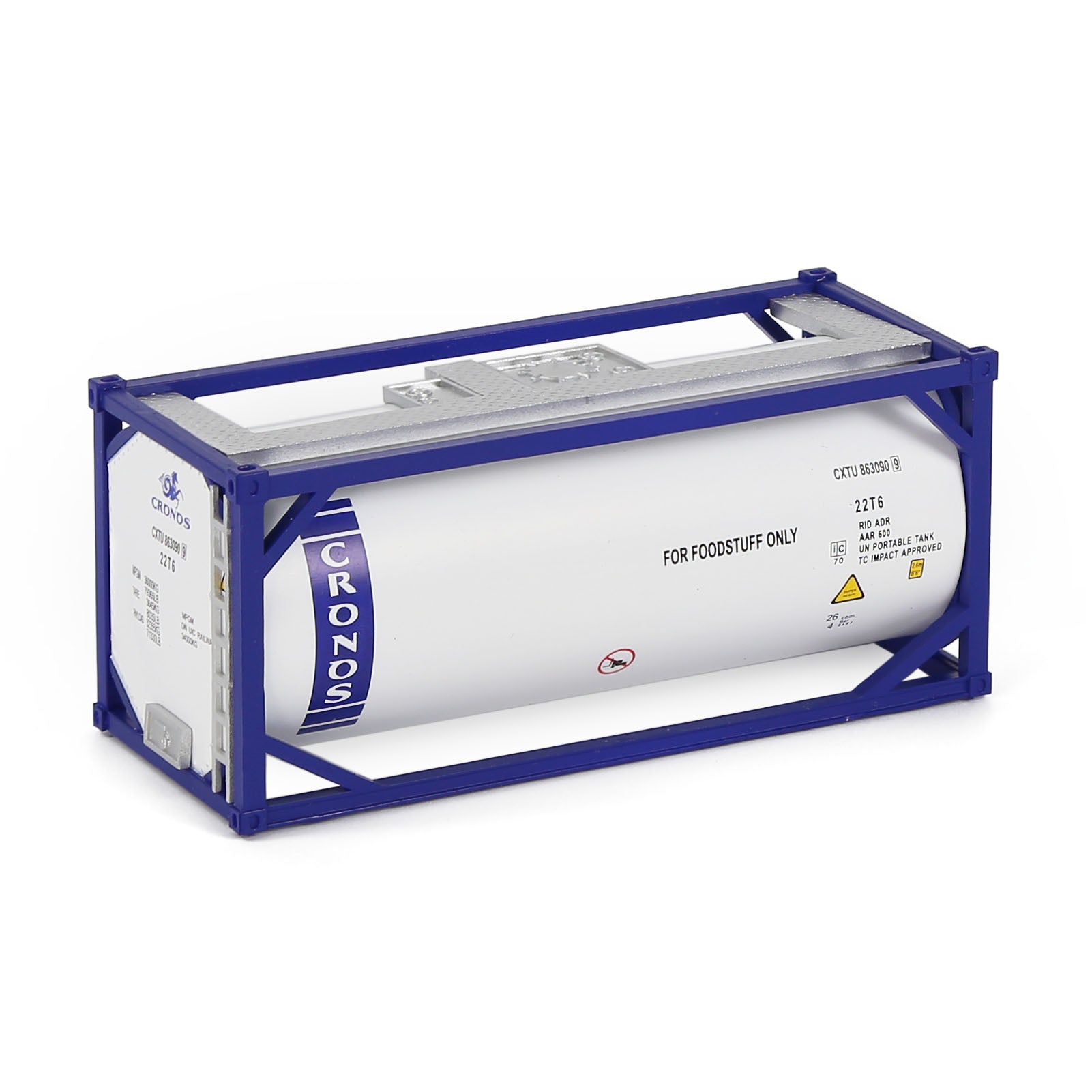 C8723 1pc HO Scale 1:87 20ft Oil Tank Shipping Container