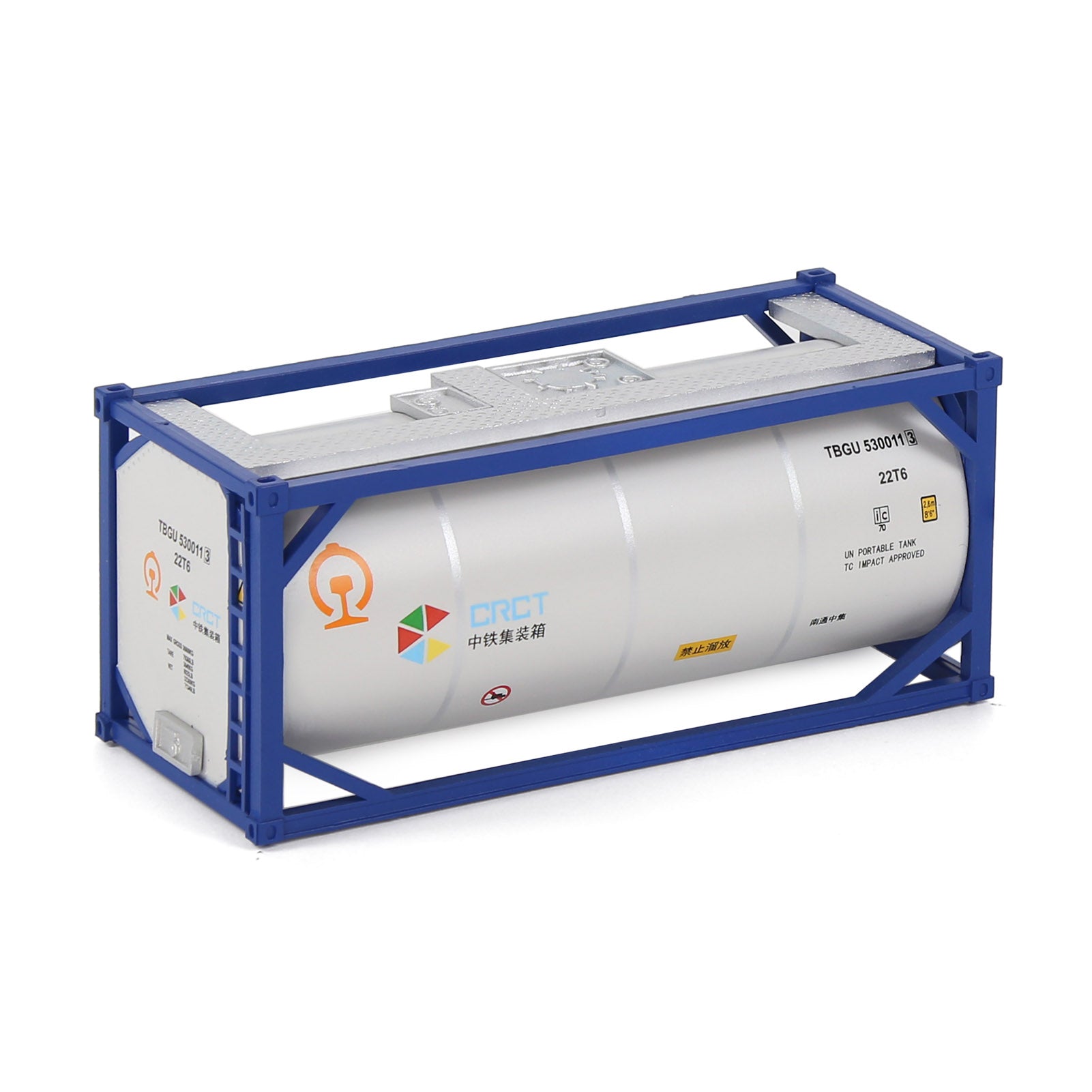 C8723 1pc HO Scale 1:87 20ft Oil Tank Shipping Container