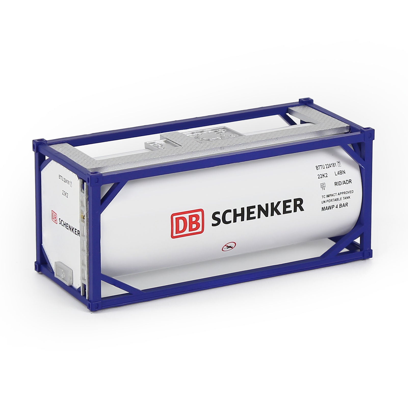 C8723 1pc HO Scale 1:87 20ft Oil Tank Shipping Container