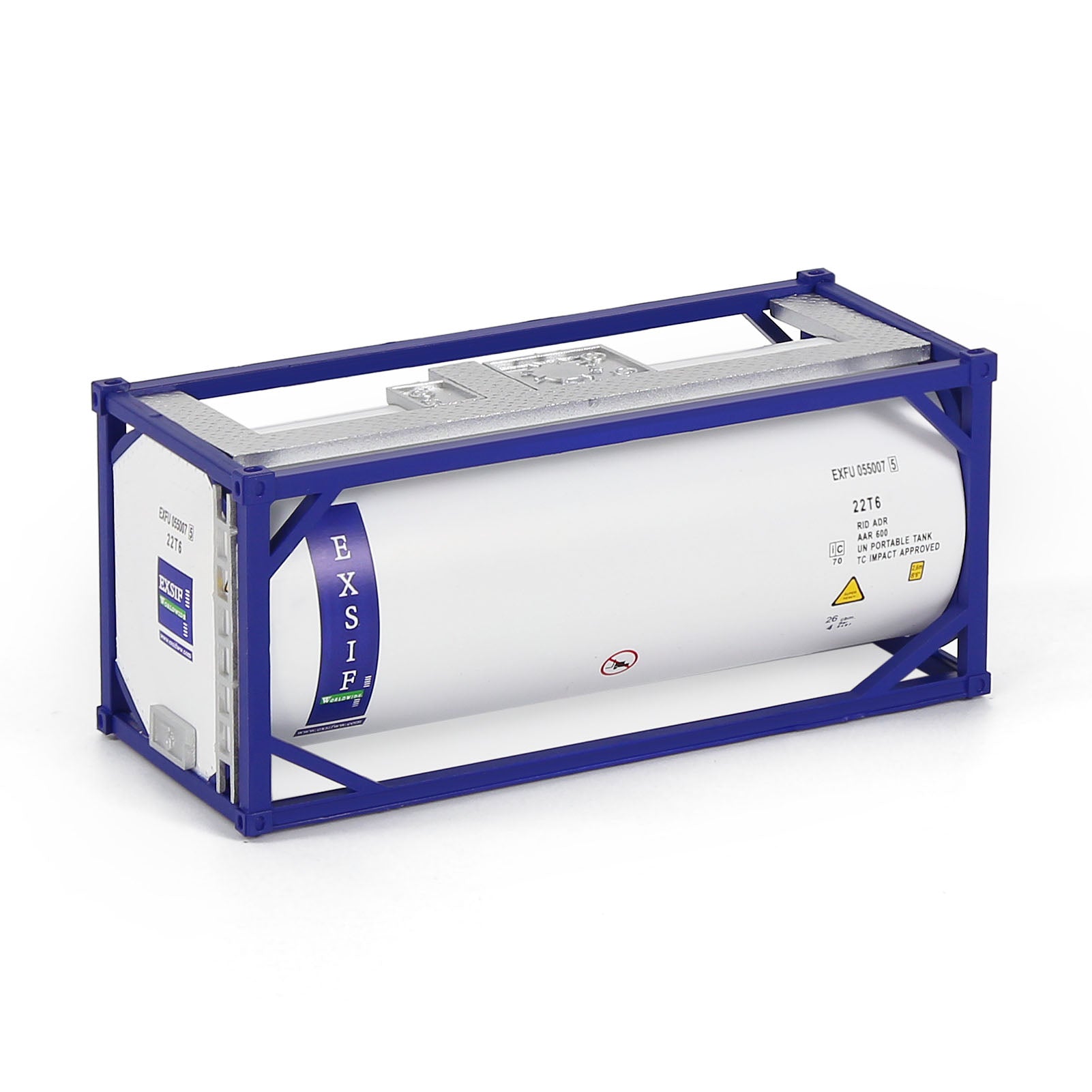 C8723 1pc HO Scale 1:87 20ft Oil Tank Shipping Container