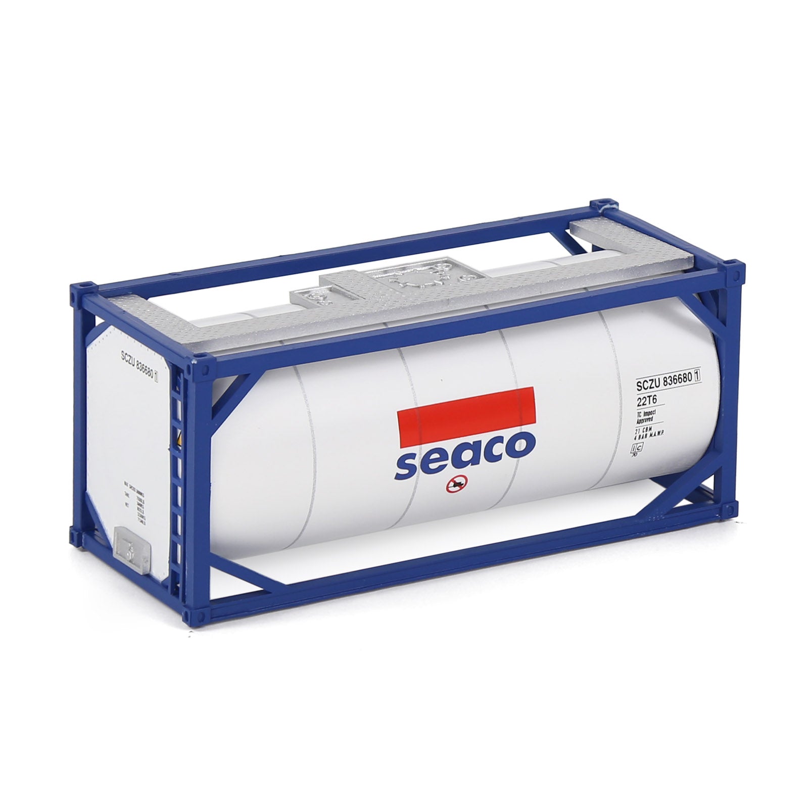 C8723 1pc HO Scale 1:87 20ft Oil Tank Shipping Container