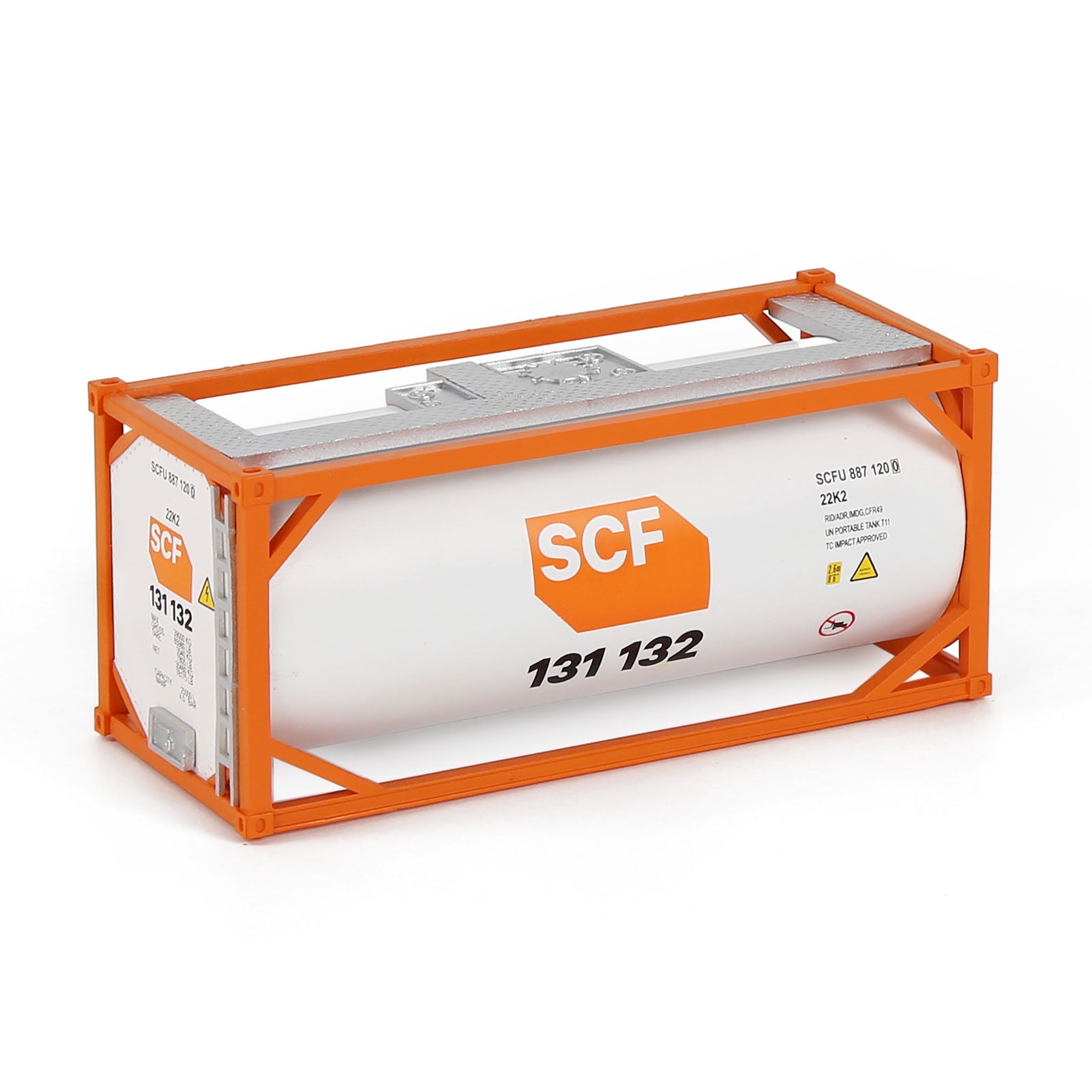 C8723 1pc HO Scale 1:87 20ft Oil Tank Shipping Container